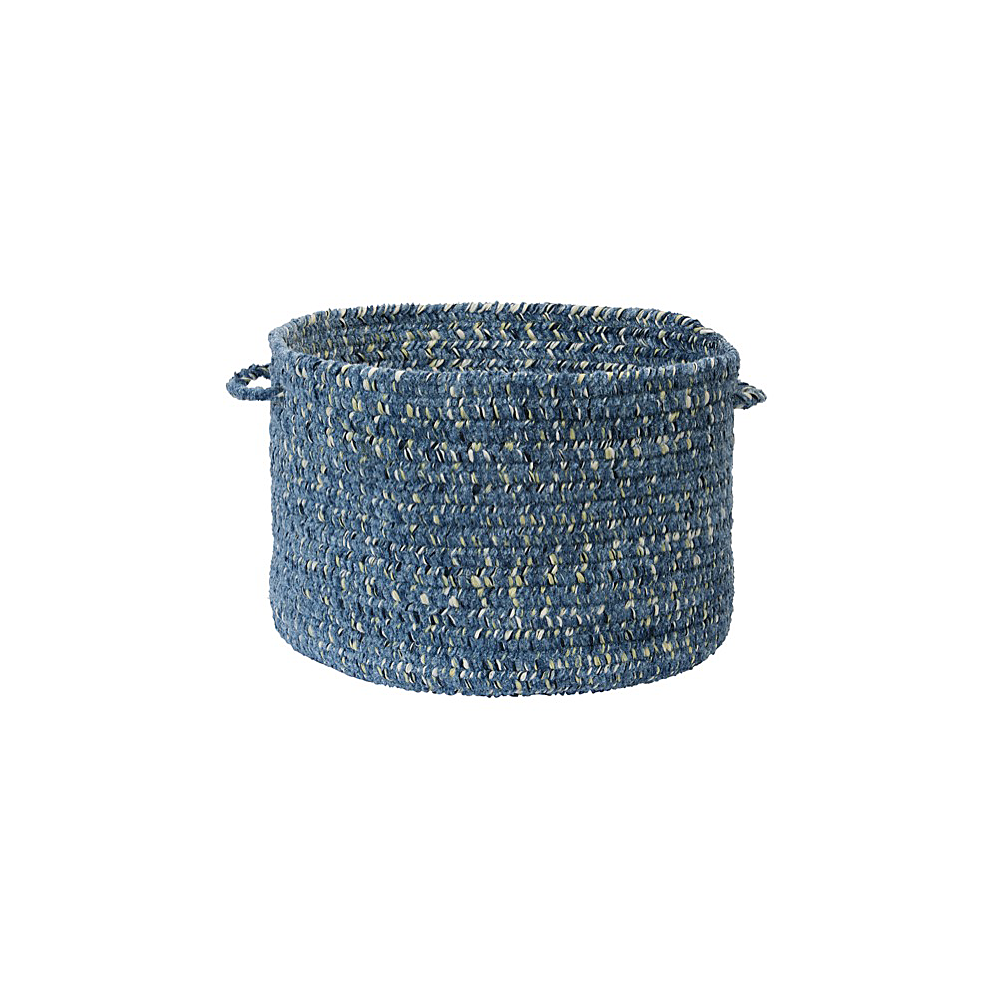 Colonial Mills Basket West Bay Blue Tweed Round