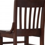 School House Back Walnut Wood Restaurant Barstool