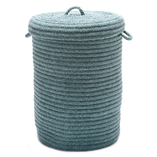 Colonial Mills Hamper Wool Blend Hamper w/ lid Teal Hamper