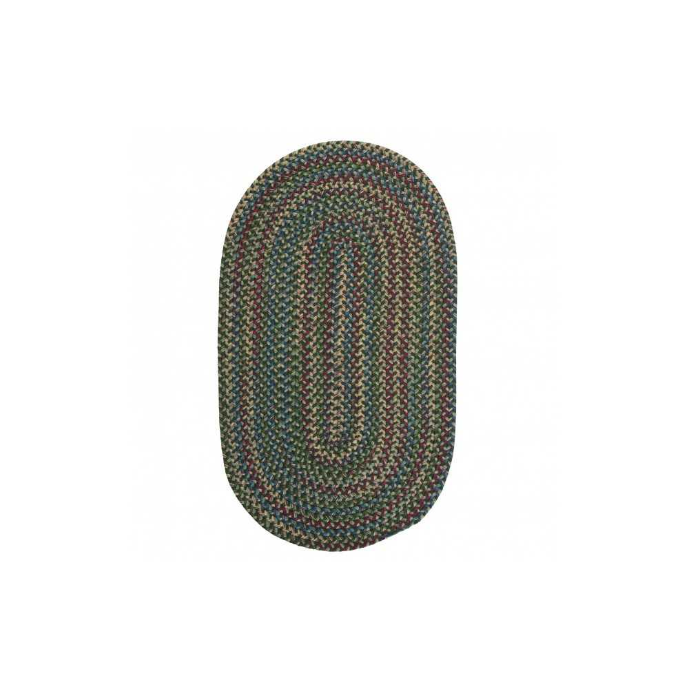 Colonial Mills Rug Worley Oval Dark Green Oval