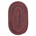 Colonial Mills Rug Worley Oval Burgundy Sample