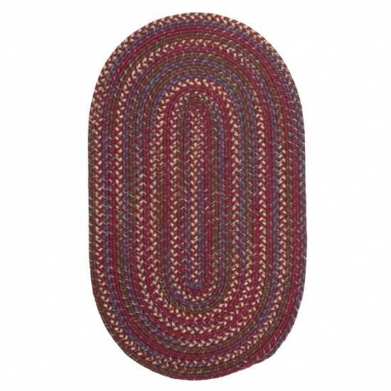 Colonial Mills Rug Worley Oval  Burgundy Oval
