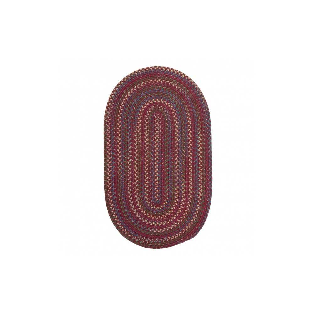 Colonial Mills Rug Worley Oval Burgundy Oval