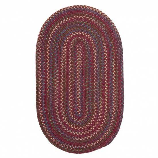 Colonial Mills Rug Worley Oval Burgundy Oval