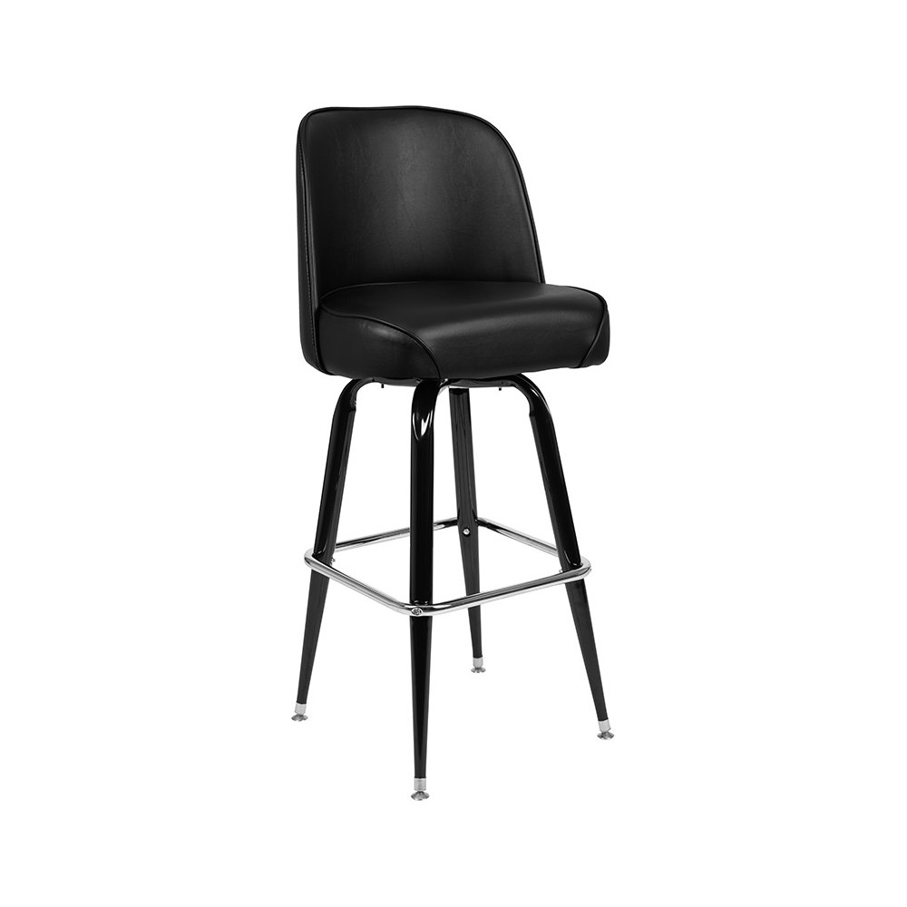 Metal Barstool with Swivel Bucket Seat Metal Barstool with Swivel Bucket Seat