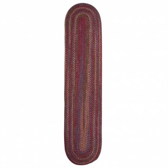 Colonial Mills Rug Worley Runner Burgundy Runner (Oval)