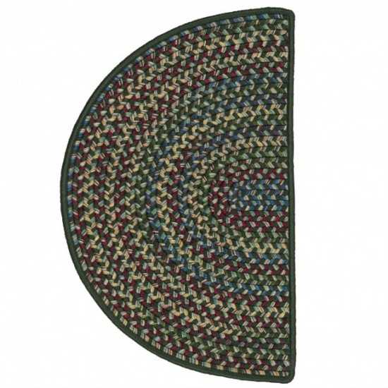 Colonial Mills Rug Worley Slice Dark Green Slice