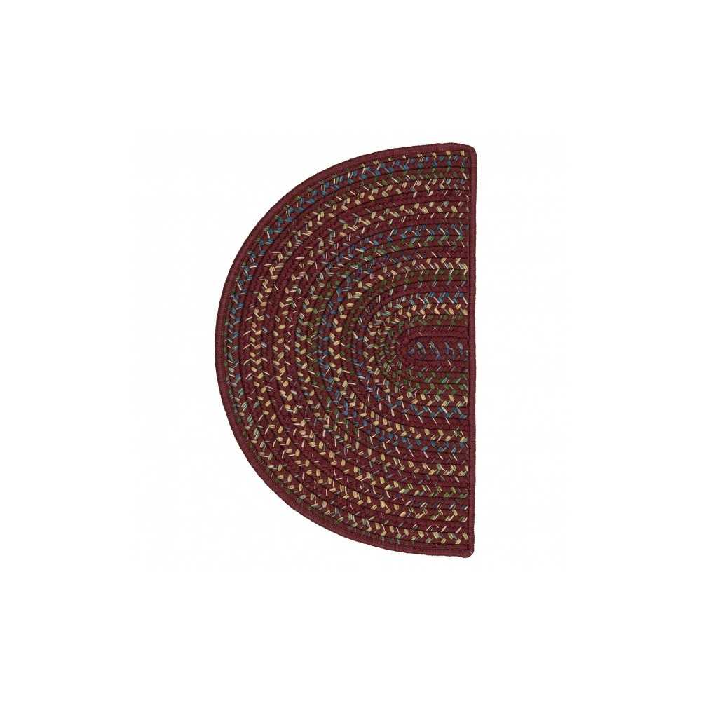 Colonial Mills Rug Worley Slice Burgundy Slice