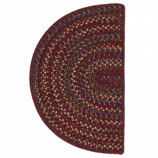 Colonial Mills Rug Worley Slice Burgundy Slice