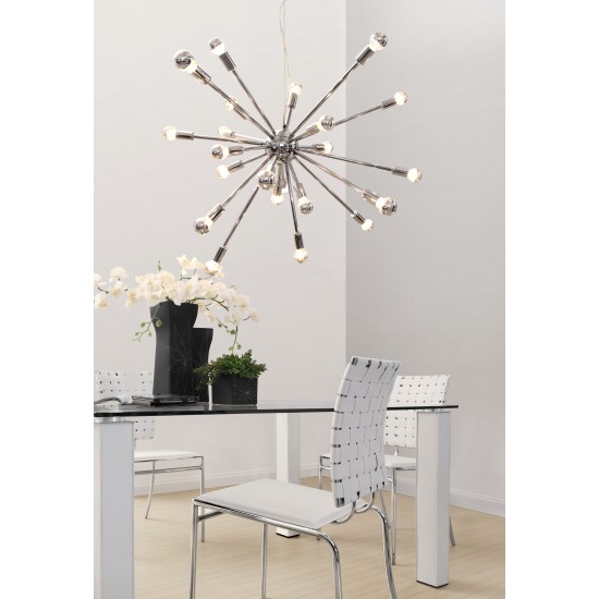 Physics Ceiling Lamp Chrome