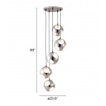 Meteor Shower Ceiling Lamp Chrome