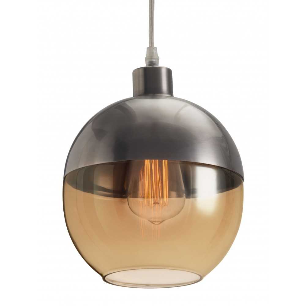 Trente Ceiling Lamp Satin & Amber