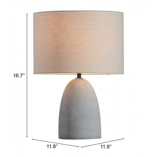 Vigor Table Lamp Beige & Gray