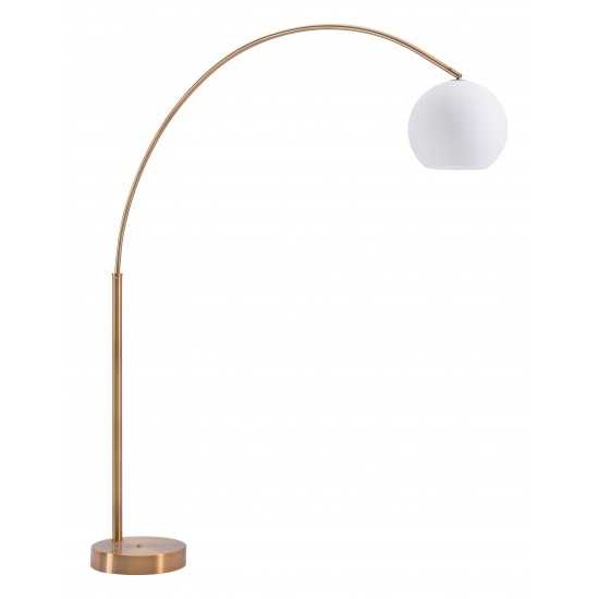 Griffith Floor Lamp Brushed Brass