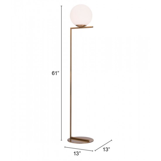 Belair Floor Lamp Brass