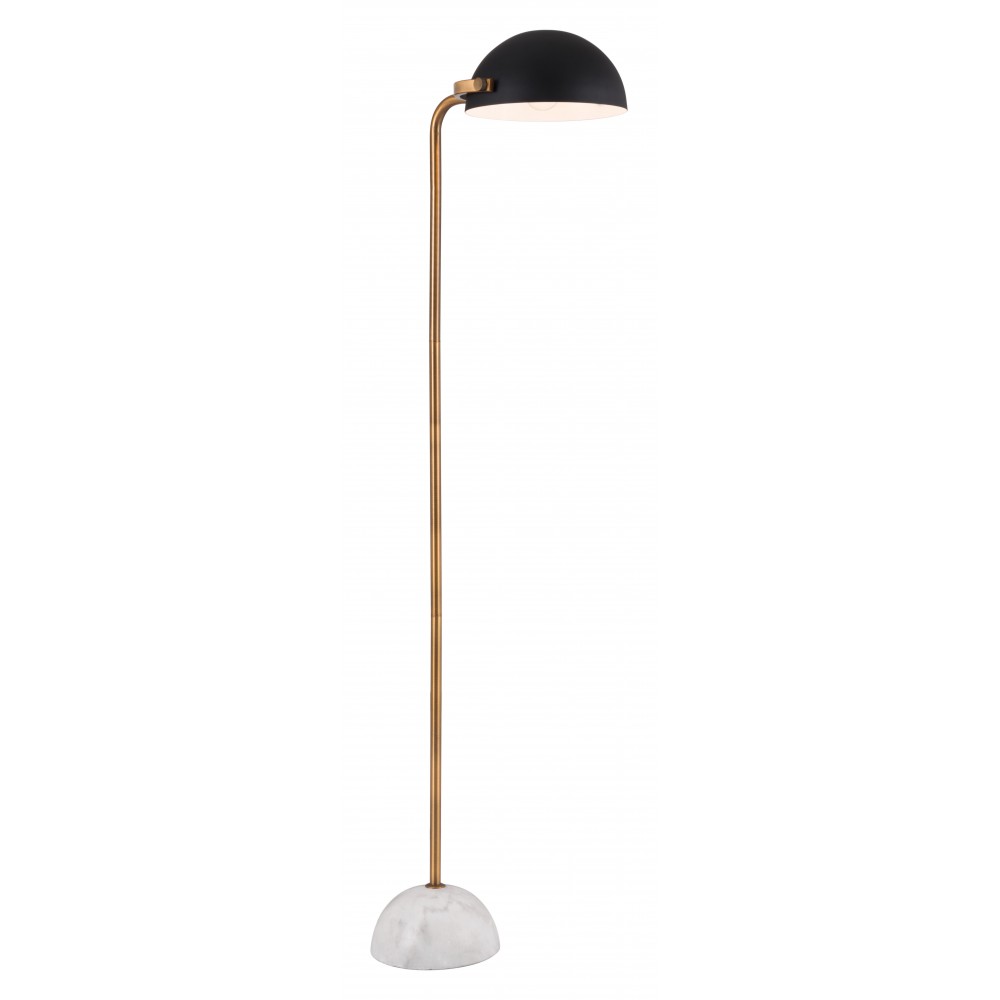 Irving Floor Lamp Black & White