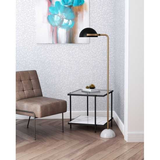 Irving Floor Lamp Black & White