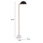 Irving Floor Lamp Black & White