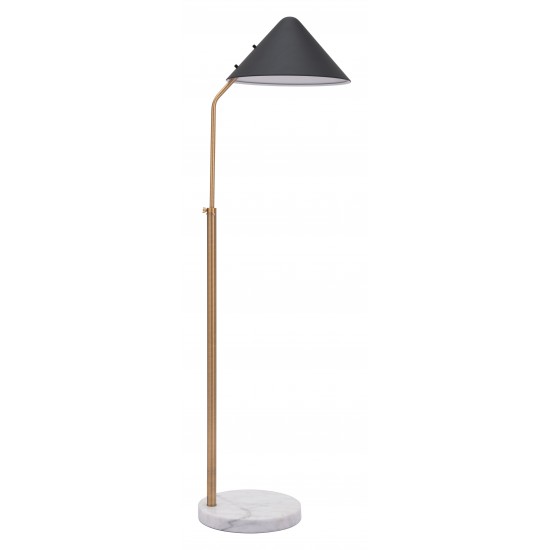 Pike Floor Lamp Black & White