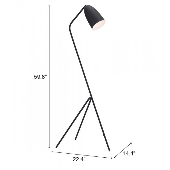 Jamison Floor Lamp Matte Black