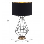 Delancey Table Lamp Black