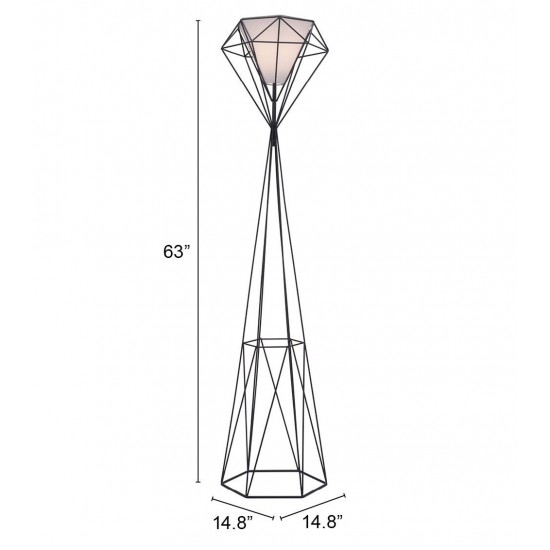 Delancey Floor Lamp Black