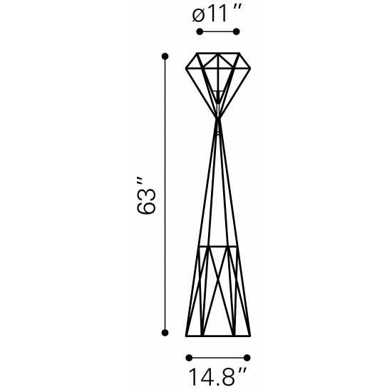 Delancey Floor Lamp Black