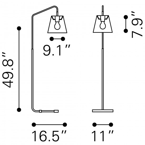 Malone Floor Lamp Natural