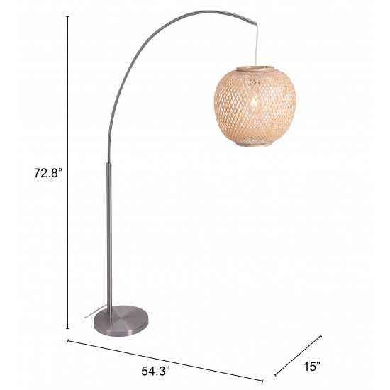 Halzey Floor Lamp Natural