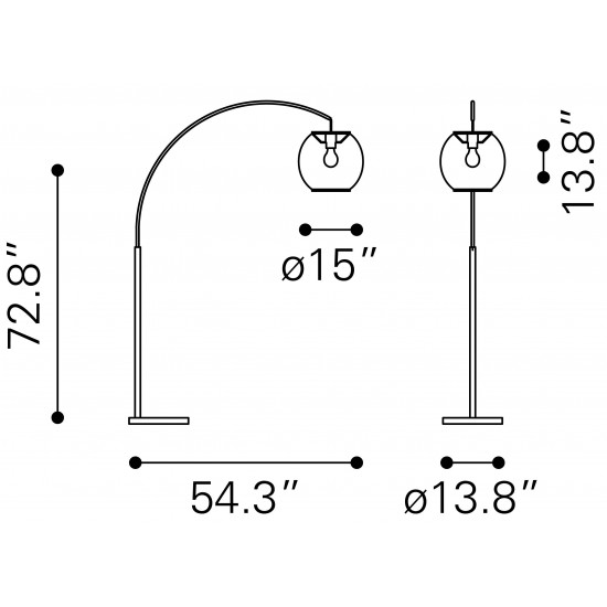 Halzey Floor Lamp Natural