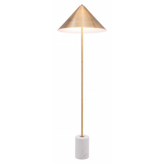 Bianca Floor Lamp Gold & White