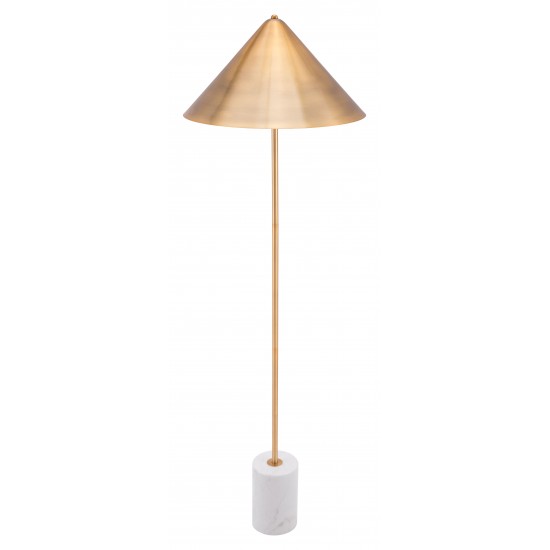 Bianca Floor Lamp Gold & White