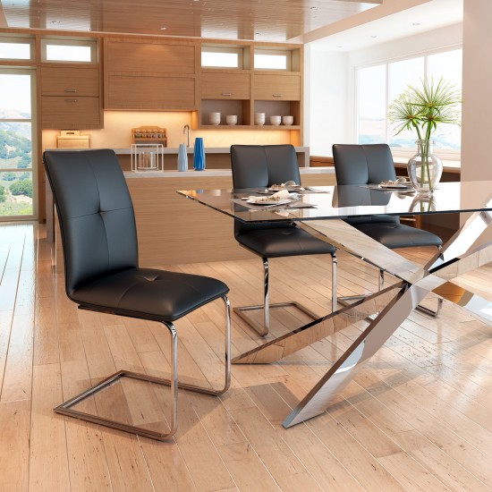 Anjou Dining Chair (Set of 2) Black