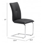 Anjou Dining Chair (Set of 2) Black