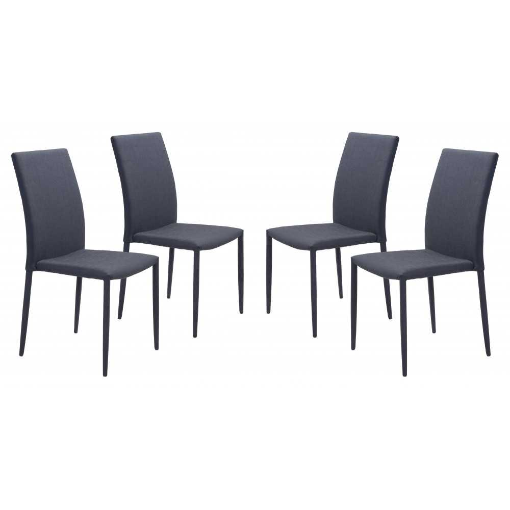 Confidence Dining Chair (Set of 4) Black