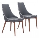 Moor Dining Chair (Set of 2) Dark Gray