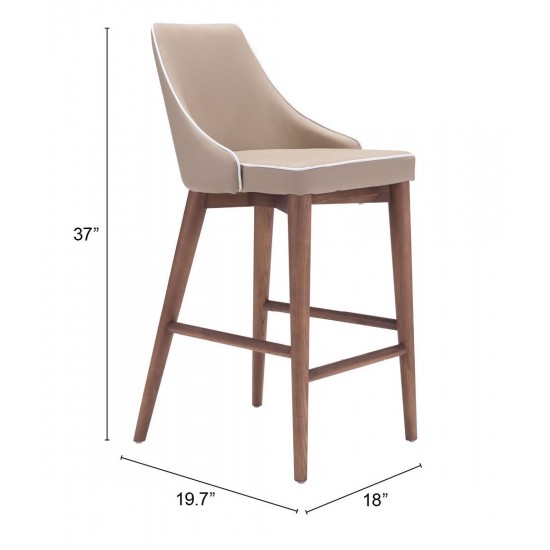 Moor Counter Chair Beige