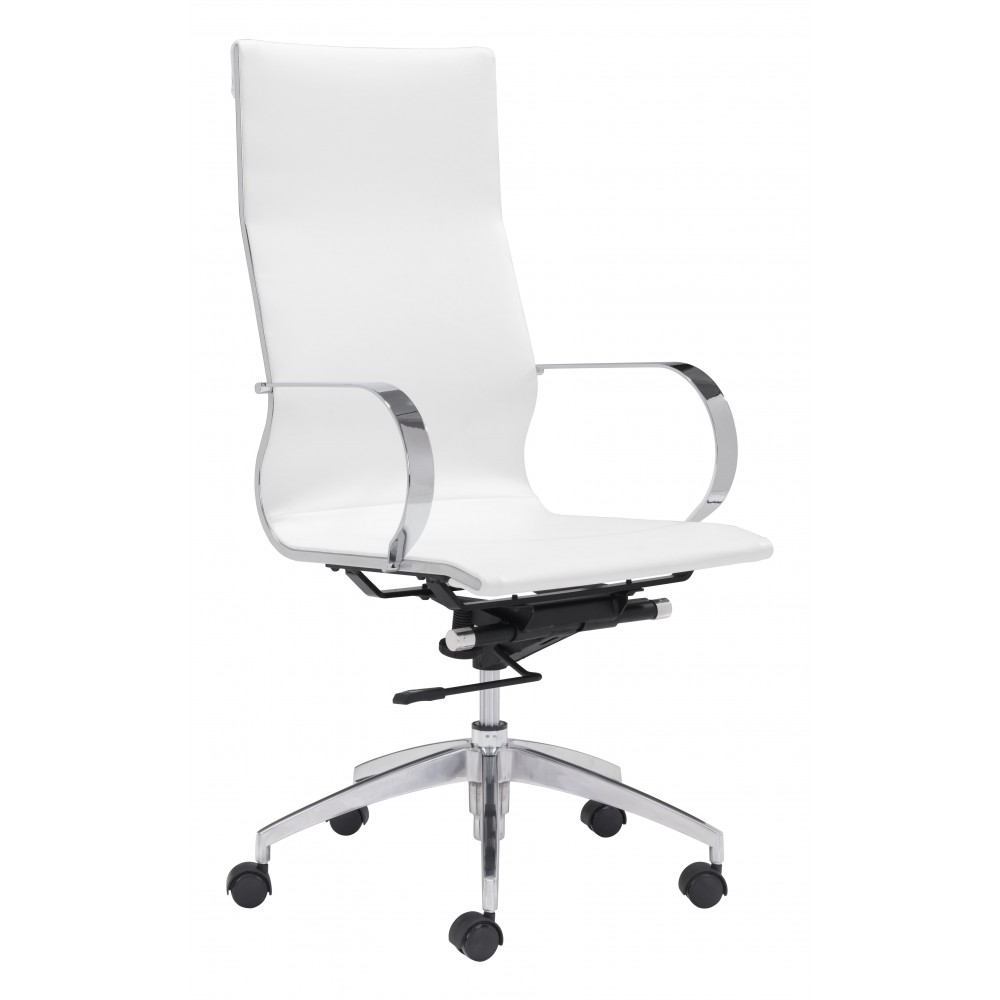 Glider High Back Office Chair White