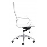 Glider High Back Office Chair White