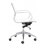 Glider Low Back Office Chair White