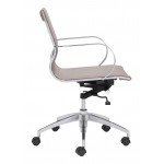 Glider Low Back Office Chair Taupe