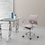 Glider Low Back Office Chair Taupe