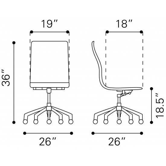 Glider Conference Chair Black