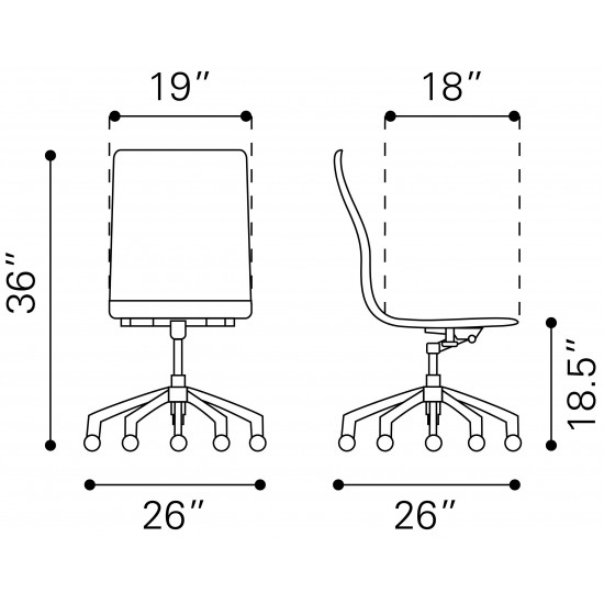 Glider Conference Chair White