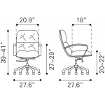 Avenue Office Chair Vintage Coffee