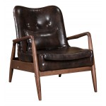 Bully Lounge Chair & Ottoman Brown