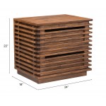 Linea End Table Walnut