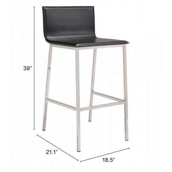 Marina Barstool (Set of 2) Black