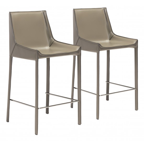 Fashion Bar Chair (Set of 2) Gray