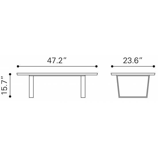 Atlas Coffee Table White & Gold